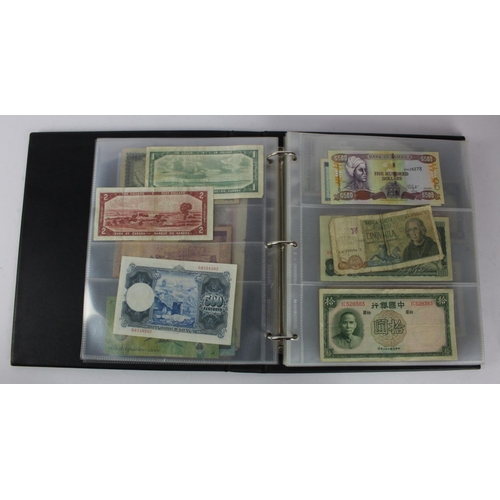 946 - World (122), collection in album including Malta 1 Pound 1951, Italy 1000 Lire 1947, Ceylon, France,... 