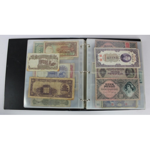 949 - World (137), collection in album including East Africa 10 Shillings 1950, Belgium 2 Francs 1918, Net... 