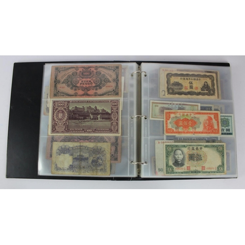 949 - World (137), collection in album including East Africa 10 Shillings 1950, Belgium 2 Francs 1918, Net... 