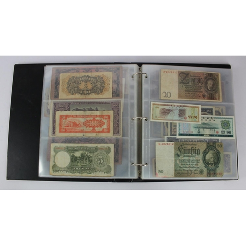 949 - World (137), collection in album including East Africa 10 Shillings 1950, Belgium 2 Francs 1918, Net... 