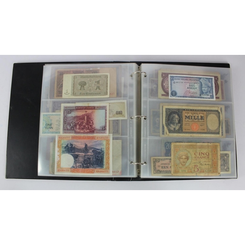 949 - World (137), collection in album including East Africa 10 Shillings 1950, Belgium 2 Francs 1918, Net... 