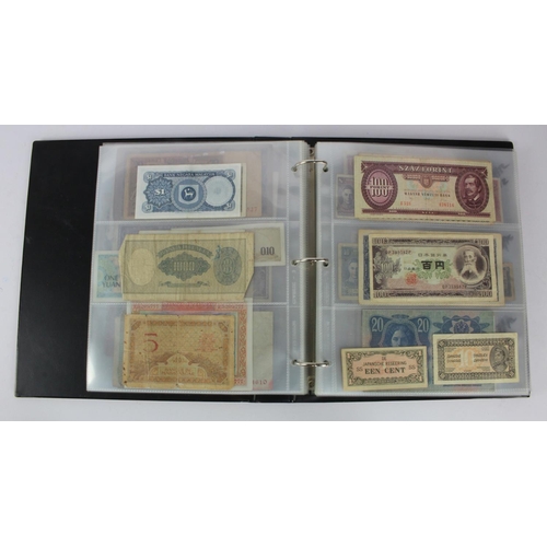 949 - World (137), collection in album including East Africa 10 Shillings 1950, Belgium 2 Francs 1918, Net... 