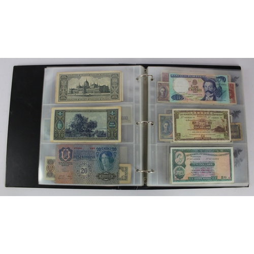 949 - World (137), collection in album including East Africa 10 Shillings 1950, Belgium 2 Francs 1918, Net... 