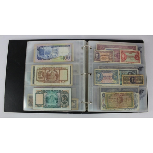 949 - World (137), collection in album including East Africa 10 Shillings 1950, Belgium 2 Francs 1918, Net... 