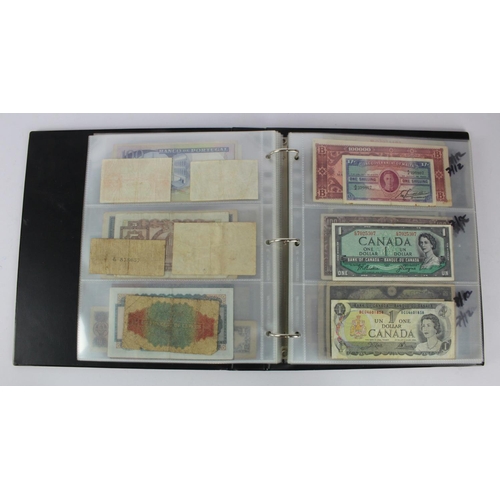 949 - World (137), collection in album including East Africa 10 Shillings 1950, Belgium 2 Francs 1918, Net... 