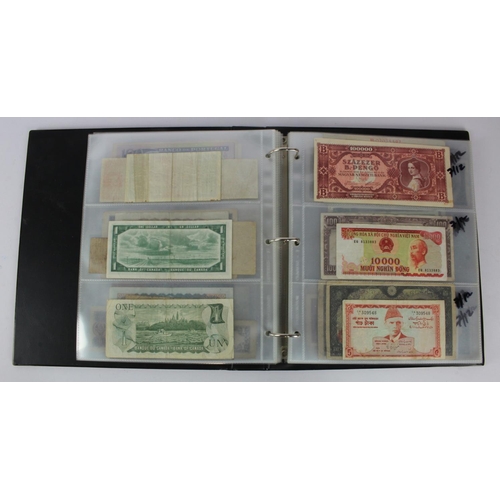 949 - World (137), collection in album including East Africa 10 Shillings 1950, Belgium 2 Francs 1918, Net... 