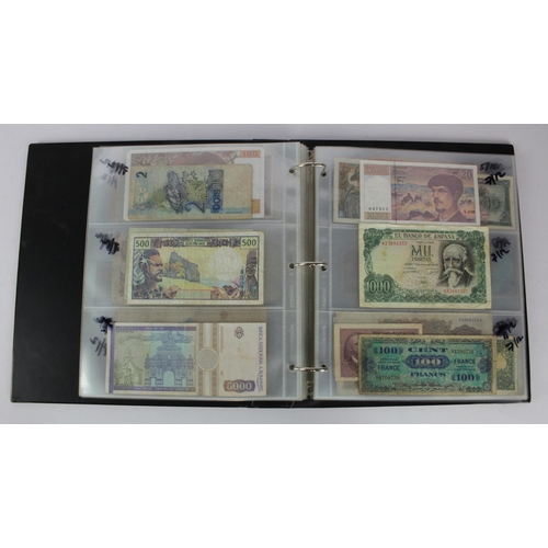 949 - World (137), collection in album including East Africa 10 Shillings 1950, Belgium 2 Francs 1918, Net... 