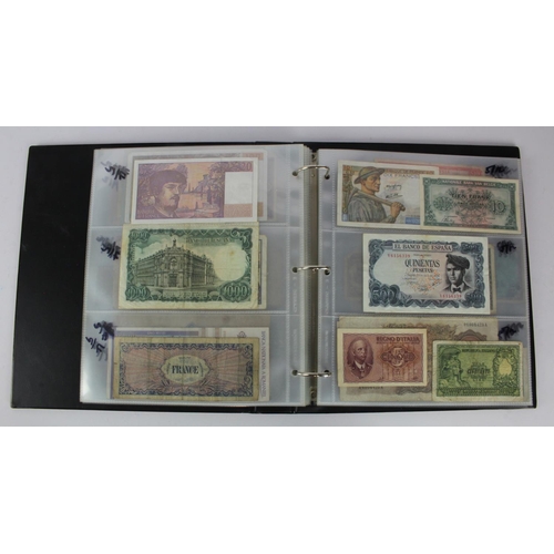 949 - World (137), collection in album including East Africa 10 Shillings 1950, Belgium 2 Francs 1918, Net... 