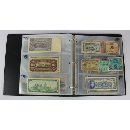 949 - World (137), collection in album including East Africa 10 Shillings 1950, Belgium 2 Francs 1918, Net... 