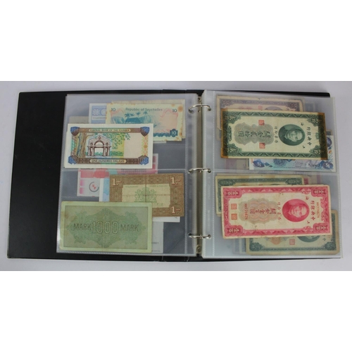 949 - World (137), collection in album including East Africa 10 Shillings 1950, Belgium 2 Francs 1918, Net... 