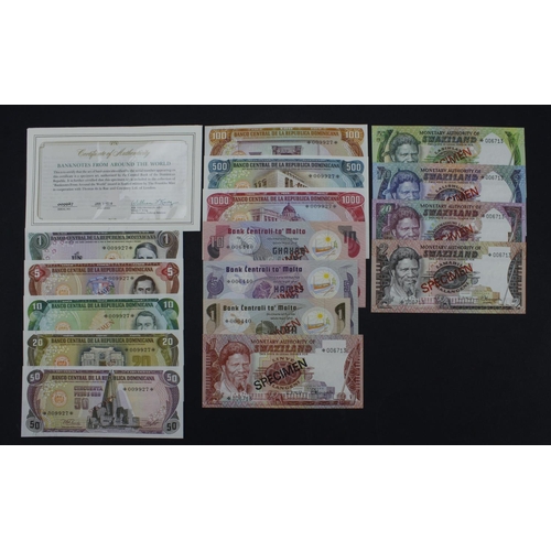 956 - World (16), Franklin Mint Presentation Sets of Specimen Banknotes From Around The World, comprising ... 