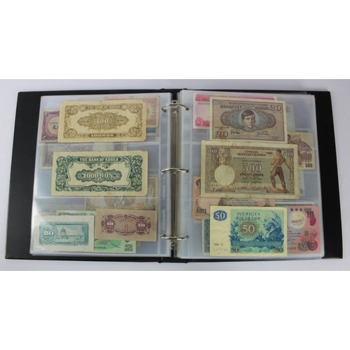 957 - World (163), collection in album including Netherlands 25 Gulden 1955, Lebanon 1 Livre 1939, French ... 