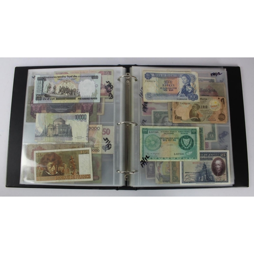 957 - World (163), collection in album including Netherlands 25 Gulden 1955, Lebanon 1 Livre 1939, French ... 