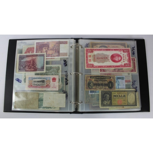 957 - World (163), collection in album including Netherlands 25 Gulden 1955, Lebanon 1 Livre 1939, French ... 