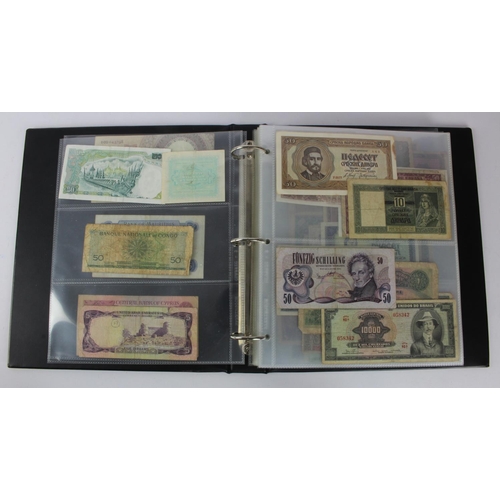 957 - World (163), collection in album including Netherlands 25 Gulden 1955, Lebanon 1 Livre 1939, French ... 