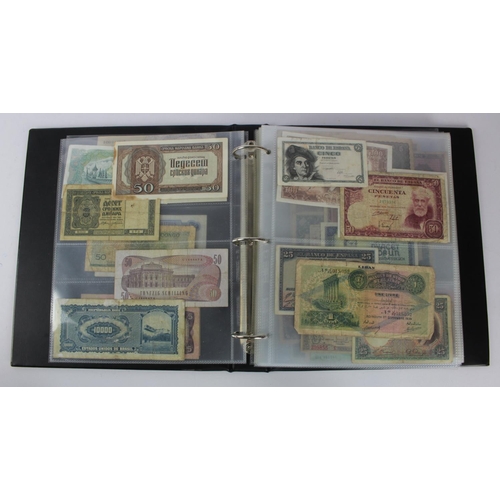 957 - World (163), collection in album including Netherlands 25 Gulden 1955, Lebanon 1 Livre 1939, French ... 