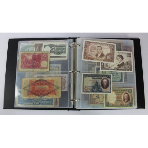 957 - World (163), collection in album including Netherlands 25 Gulden 1955, Lebanon 1 Livre 1939, French ... 