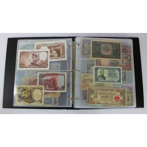 957 - World (163), collection in album including Netherlands 25 Gulden 1955, Lebanon 1 Livre 1939, French ... 