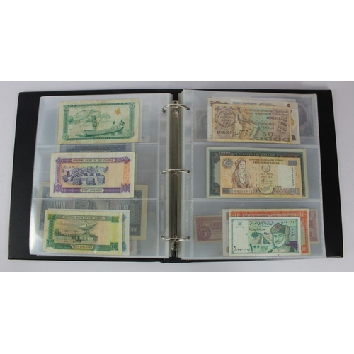 961 - World (192), collection in album including Belgian Congo 20 Francs 1957 and 100 Francs 1954, Falklan... 