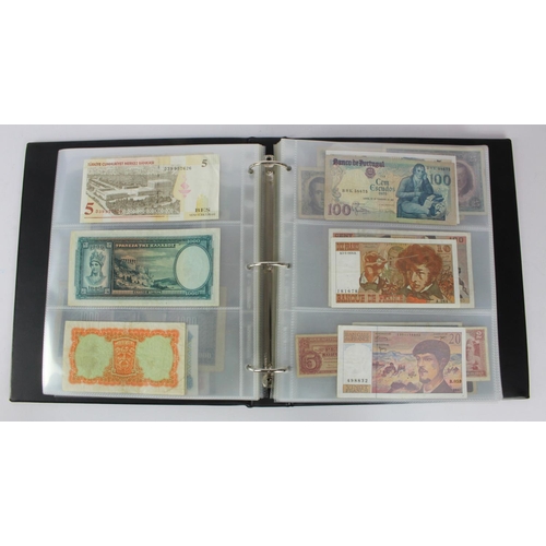 961 - World (192), collection in album including Belgian Congo 20 Francs 1957 and 100 Francs 1954, Falklan... 