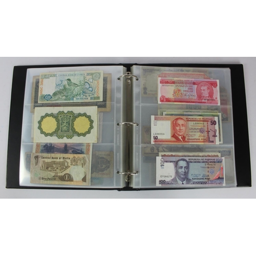 961 - World (192), collection in album including Belgian Congo 20 Francs 1957 and 100 Francs 1954, Falklan... 