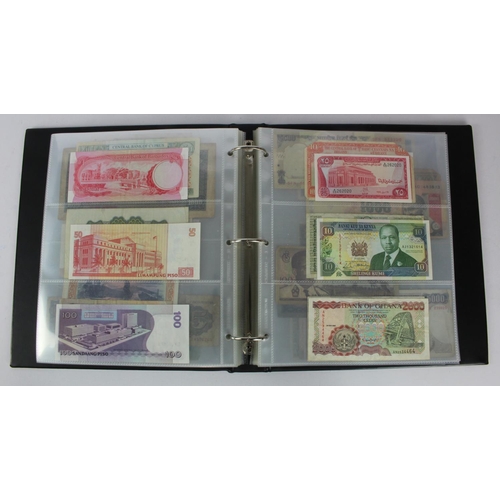 961 - World (192), collection in album including Belgian Congo 20 Francs 1957 and 100 Francs 1954, Falklan... 