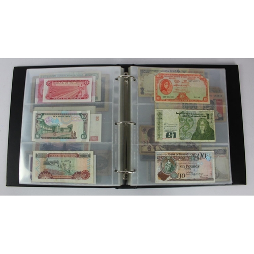 961 - World (192), collection in album including Belgian Congo 20 Francs 1957 and 100 Francs 1954, Falklan... 