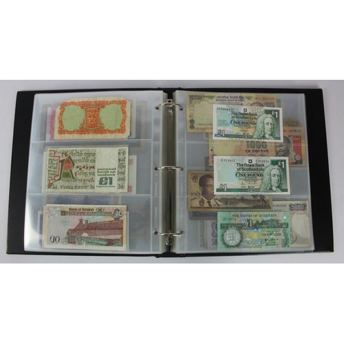 961 - World (192), collection in album including Belgian Congo 20 Francs 1957 and 100 Francs 1954, Falklan... 