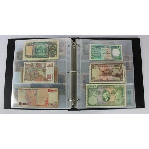 961 - World (192), collection in album including Belgian Congo 20 Francs 1957 and 100 Francs 1954, Falklan... 