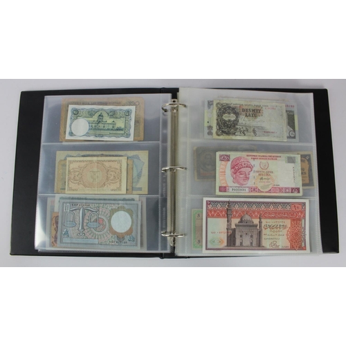 961 - World (192), collection in album including Belgian Congo 20 Francs 1957 and 100 Francs 1954, Falklan... 