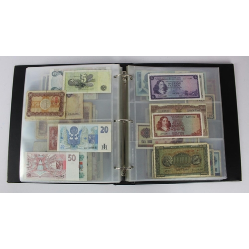 961 - World (192), collection in album including Belgian Congo 20 Francs 1957 and 100 Francs 1954, Falklan... 