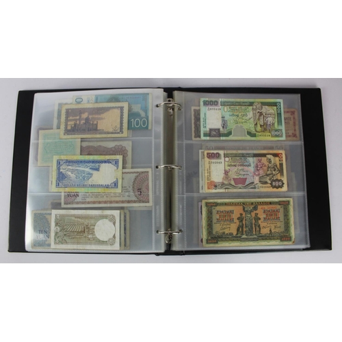 961 - World (192), collection in album including Belgian Congo 20 Francs 1957 and 100 Francs 1954, Falklan... 