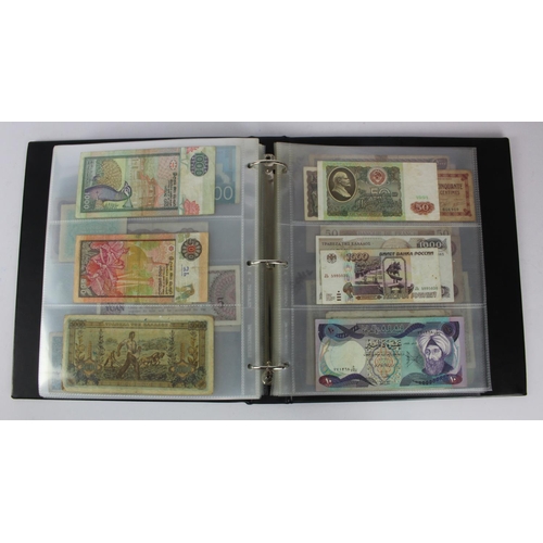 961 - World (192), collection in album including Belgian Congo 20 Francs 1957 and 100 Francs 1954, Falklan... 