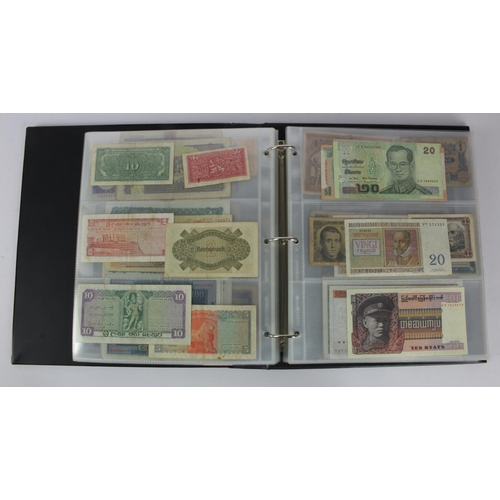 964 - World (204), collection inalbum including Guatemala 1 Peso 1899, Ceylon 10 Cents 1942, Gambia 10 Shi... 