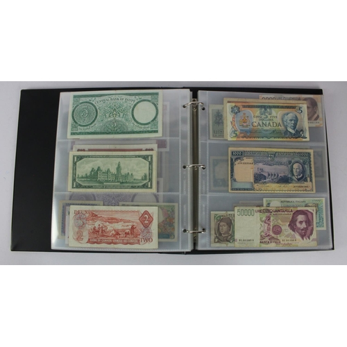 964 - World (204), collection inalbum including Guatemala 1 Peso 1899, Ceylon 10 Cents 1942, Gambia 10 Shi... 