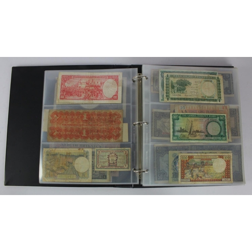 964 - World (204), collection inalbum including Guatemala 1 Peso 1899, Ceylon 10 Cents 1942, Gambia 10 Shi... 