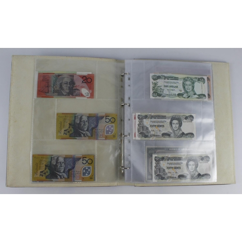 965 - World (209), collection in 3 albums and a slip case, specimen notes, consecutive notes, replacement ... 