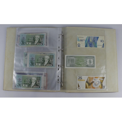 965 - World (209), collection in 3 albums and a slip case, specimen notes, consecutive notes, replacement ... 