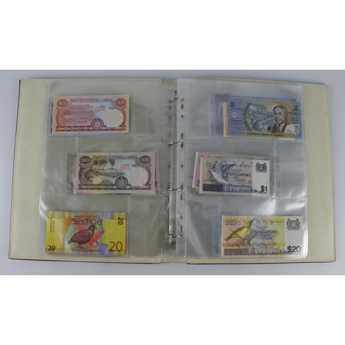 965 - World (209), collection in 3 albums and a slip case, specimen notes, consecutive notes, replacement ... 