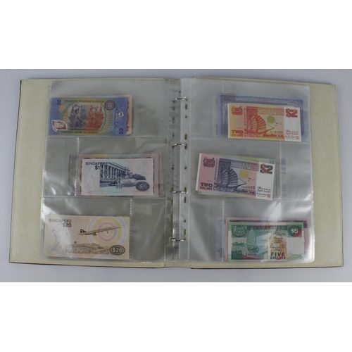 965 - World (209), collection in 3 albums and a slip case, specimen notes, consecutive notes, replacement ... 