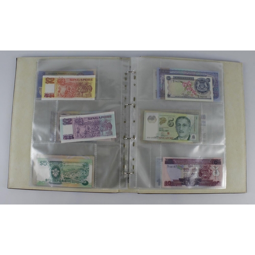 965 - World (209), collection in 3 albums and a slip case, specimen notes, consecutive notes, replacement ... 