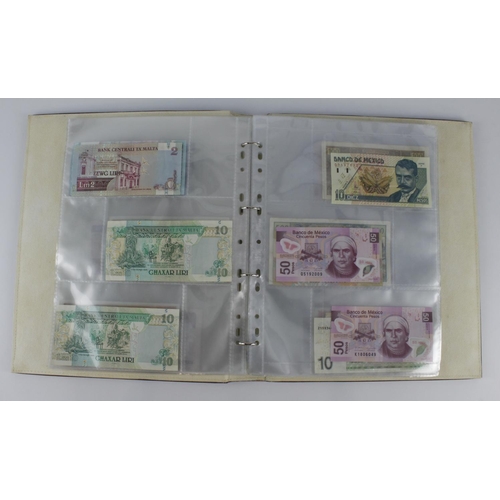 965 - World (209), collection in 3 albums and a slip case, specimen notes, consecutive notes, replacement ... 