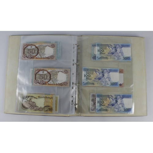 965 - World (209), collection in 3 albums and a slip case, specimen notes, consecutive notes, replacement ... 