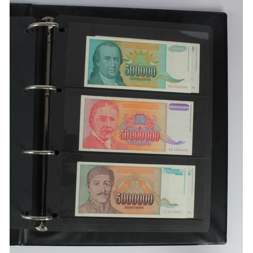 968 - World (245), collection in album with strength in Yugoslavia and Cuba, Yugoslavia group of notes fro... 