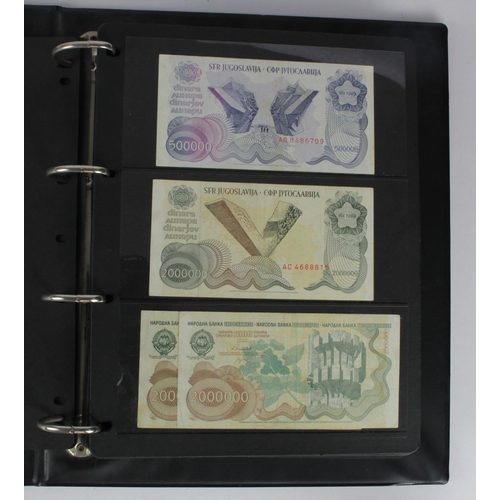 968 - World (245), collection in album with strength in Yugoslavia and Cuba, Yugoslavia group of notes fro... 