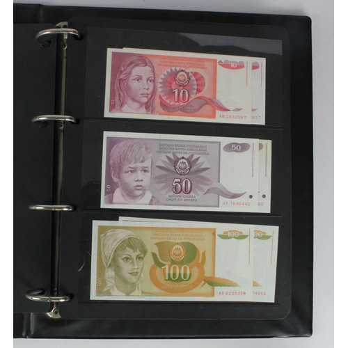 968 - World (245), collection in album with strength in Yugoslavia and Cuba, Yugoslavia group of notes fro... 