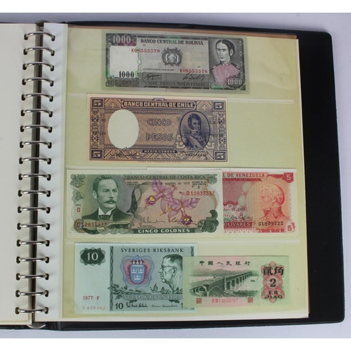 982 - World (62) in Lindner album, including East Caribbean 1 Dollar 1965, Belgium 1000 Francs 1980, Rwand... 