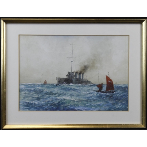 11 - Birchall W.M  (British, 1884-1941). Marine watercolour titles 