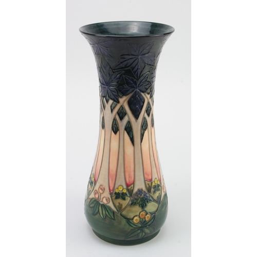 118 - Moorcroft Pottery large 'Cluny' pattern vase, makers marks to base, height 30.5cm approx.