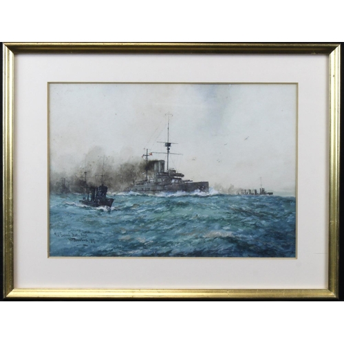 12 - Birchall W.M  (British, 1884-1941). Marine watercolour titles 